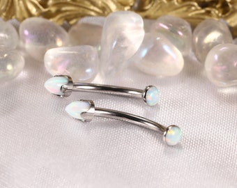 Eyebrow Rings G23 Titanium Eyebrow Piercing Jewelry Curved Barbell 16g Belly Button Ring Belly Rings Navel Rings