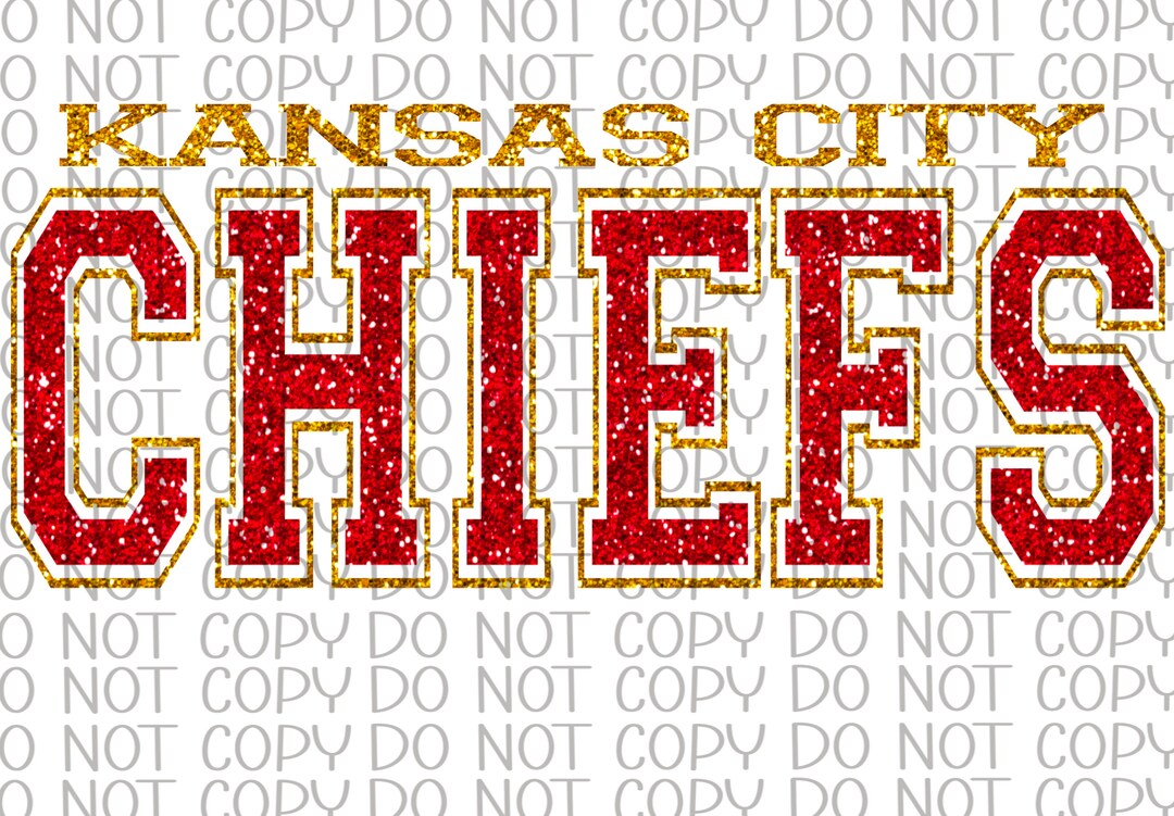KC Chiefs Football Glitter PNG Digital Download File - Etsy