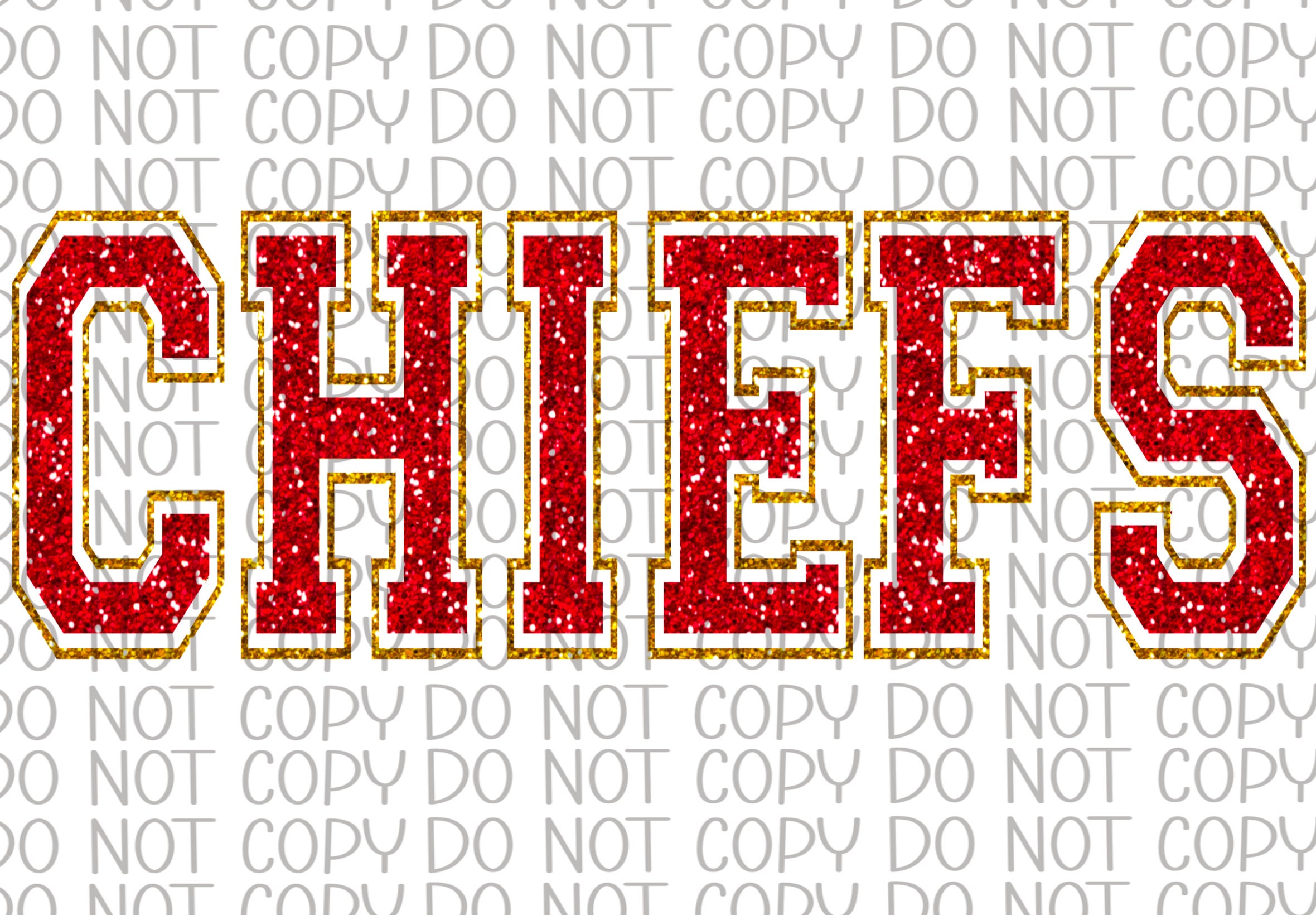 Chiefs Football Glitter PNG Digital Download File - Etsy