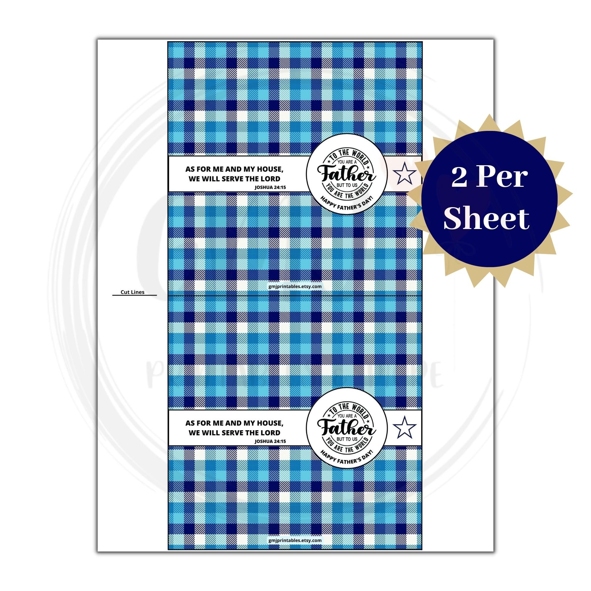 Personalized Father's Day Candy Bar Wrapper, DIY Candy Bar Labels, Gift ...