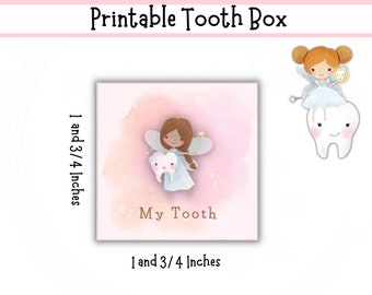 Personalized Tooth Fairy Box, The Tooth Fairy, Tooth Fairy Box,  Fairy Printables, Tooth Fairy Holder, Tooth Fairy Printable, Lost Tooth,