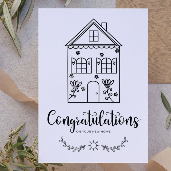 New Home Card - Etsy
