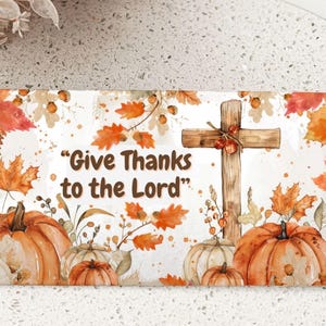 Thanksgiving Candy Bar Wrapper Printable, Christian Fall Favor, Give Thanks to the Lord, Psalm 136:1 Scripture Candy Wrapper, Church Gift