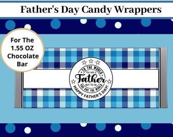 Father's Day Candy Bar Wrappers, Candy Bar Wrappers, Gift for Dad, DIY Father's Day Gift, Printable Wrappers, PDF Files, Party Favor