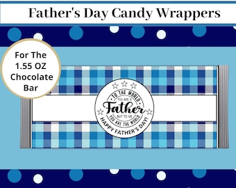 PRINTABLE Father's Day Candy Bar Wrappers Chocolate Instant Download ...