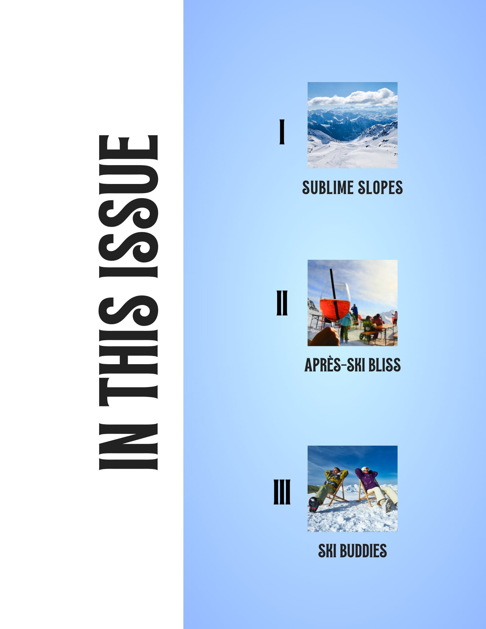 Ski Trip Photo Magazine Template Canva Digital Download Trip - Etsy
