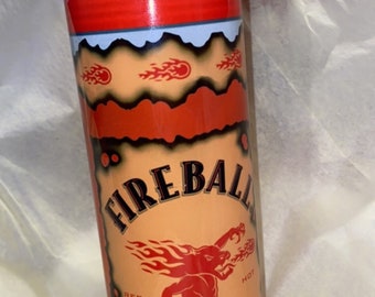 Feuerball Whisky Becher | Whisky Becher | Individueller Becher | fireball Tumbler Eis Deckel