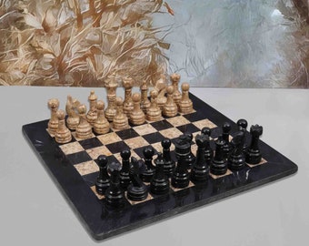 38cm Marble Weighted Full Chess Game Set - Chess Sets for Adults