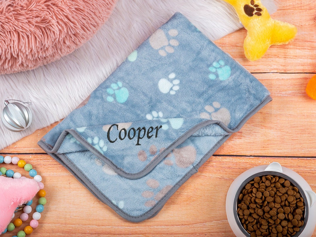 Personalized Dog Blanket Pet Blanket With Dog Name Cat Blanket Custom
