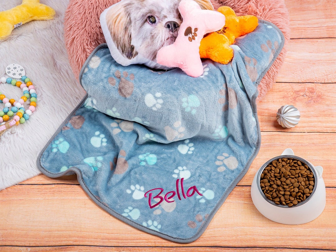 Personalized Dog Blanket Pet Dog Blanket With Dog Name Cat Blanket