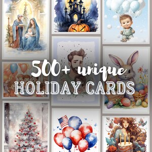 500+ Weihnachtskarten für jeden Anlass, Weihnachten, Neujahr, Thanksgiving, Halloween, Ostern, Muttertag, Vatertag, Geburtstage, Babypartys