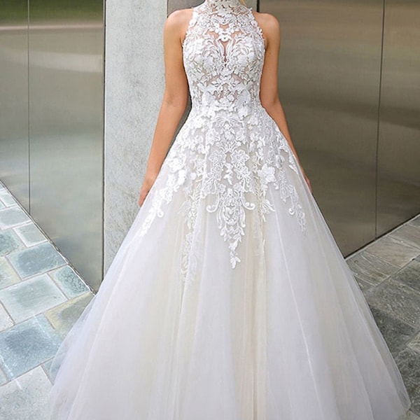 Sleeveless Wedding Dress - Etsy