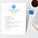 Professional Letter Template - Editable Printable Business Customer ...