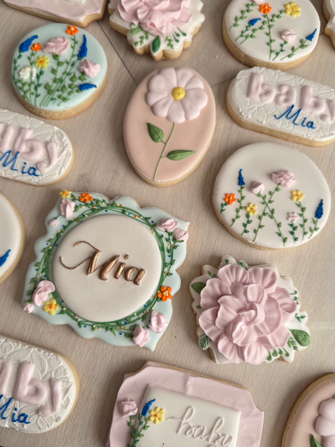 Baby in Bloom Baby Shower Cookies/ Birthday Favors/gifts - Etsy