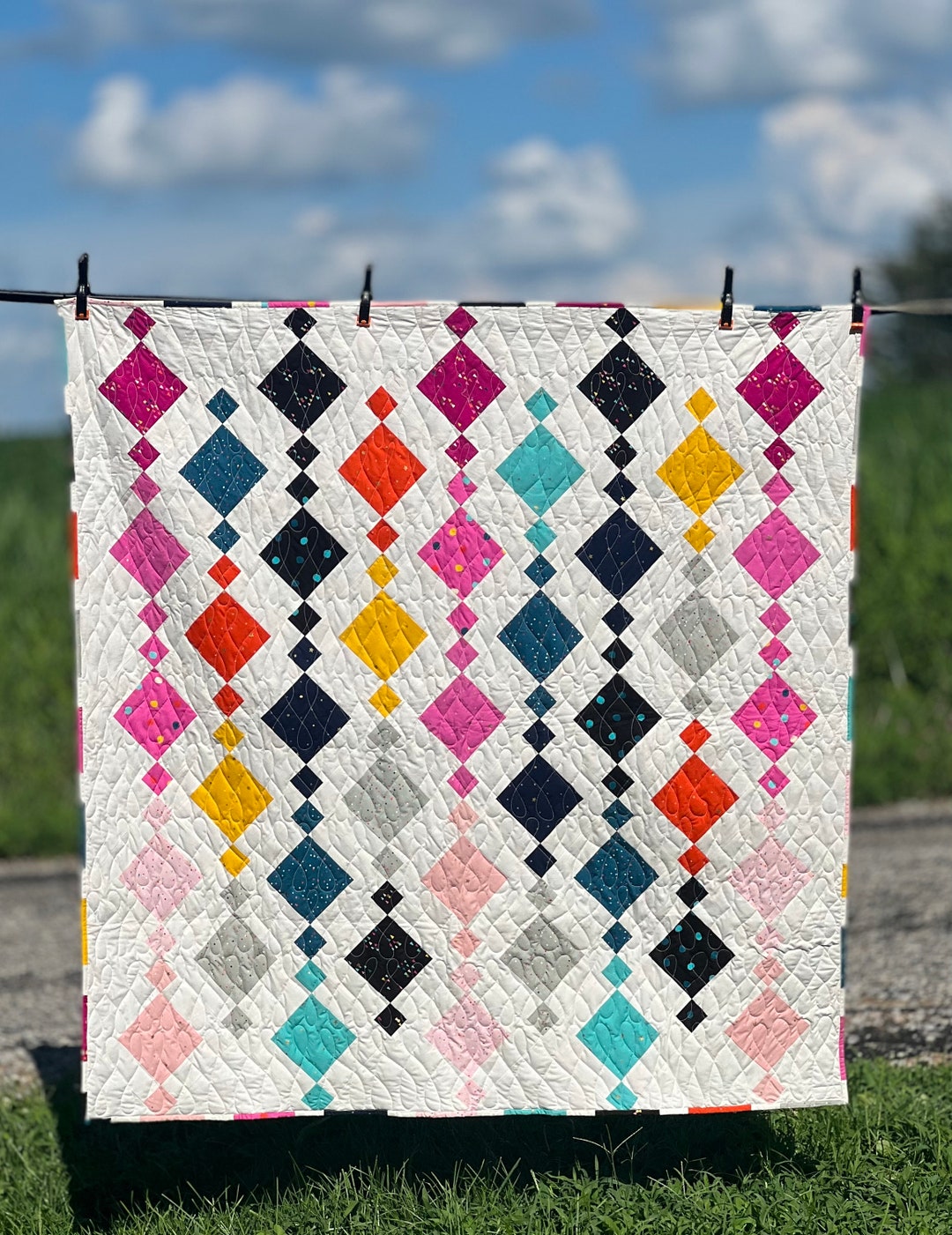 Chandelier Quilt Etsy