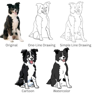 Personalized Pet Tattoo – Custom Temporary Tattoo of Dog/Cat | Pet Portrait, Memorial Gift, Pet Lover Gift | Pet Birthday Party | Wedding