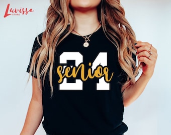 Cool Senior 2024 T-Shirt, Graduation Gifts for Her High School, Class of 2024 TShirt, Senior Graphic Tees, High School Grad Party Gifts