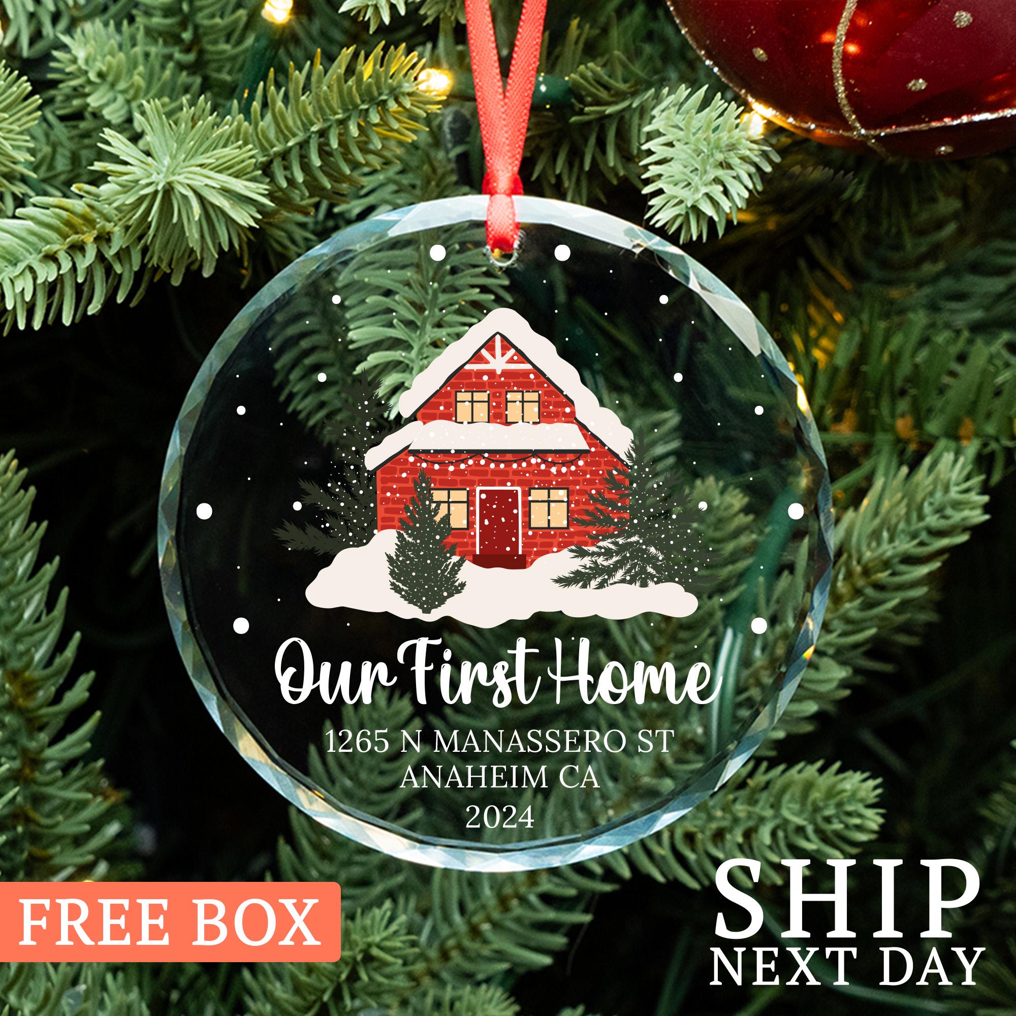 Custom New Home Ornament,  First Home Ornament, Personalized Christmas Ornament, Hanging Ornament, New Home Gifts, Christmas Gift 2025