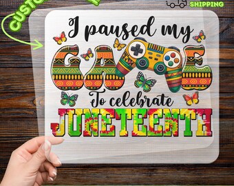 Game Juneteenth DTF Transfer, African Textile Gaming Decal, Empowering Cultural Identity Heat Transfer, Juneteenth Celebration