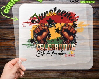 Juneteenth Freedom Celebration DTF Transfer, Empowering Iron-On Decal, Liberation Day Heat Transfer, African American Pride
