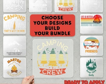 Troop Camp DTF Transfer, Camping Crew Heat Transfer, Family Camp Ready To Press, Campfire Adventure Shirt Transfer, Kids Summer Camp DTF