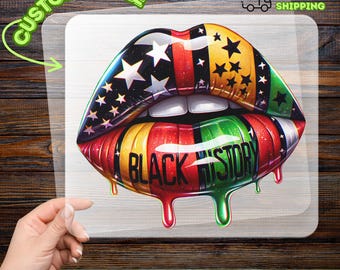 Black History Empowerment DTF Transfer, Cultural Pride Iron-On Decal, Pan-African Heritage Heat Transfer, Ready to Press Apparel