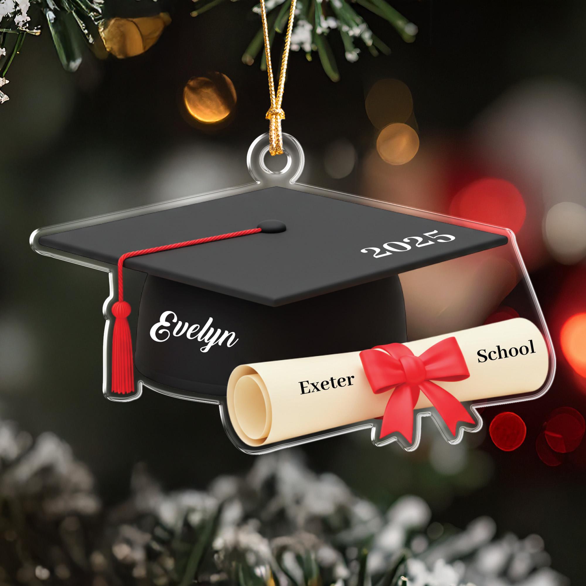 Personalized Graduation Ornament 2026, Custom Name School Gift, Class of 2026 Keepsake, High School College Grad Gift, Graduate Decor