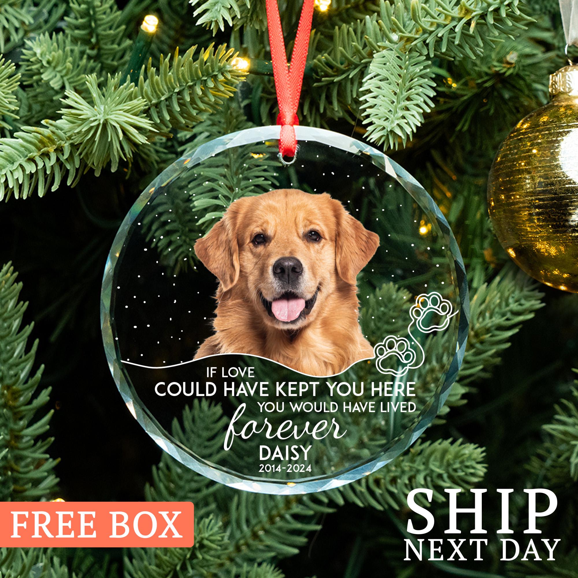Pet Memorial Ornament, Christmas Photo Ornament, Custom Pet Memorial Ornament, Pet Owner Gifts, Christmas Gift 2025, Dog Mom Gift Ornament
