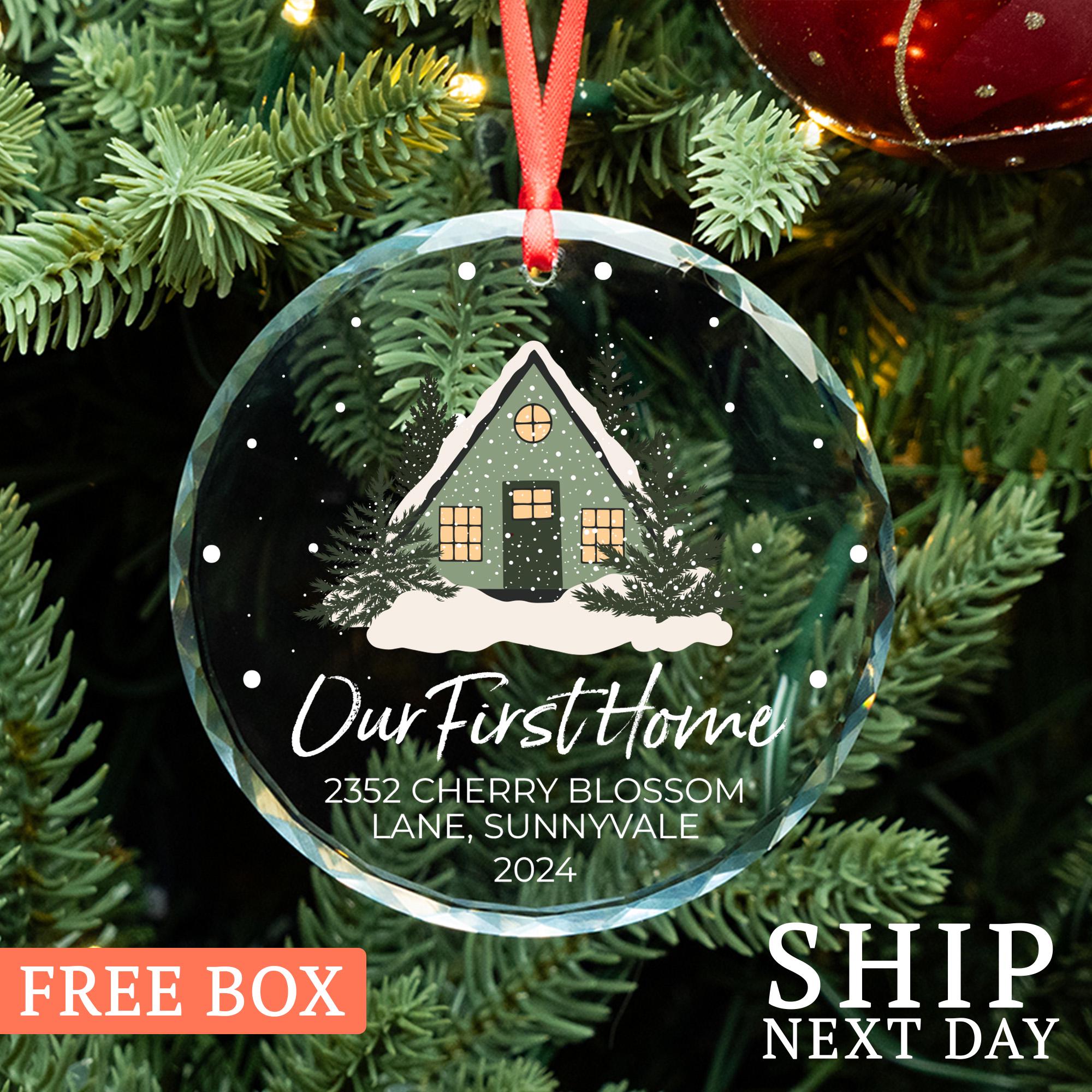First Home Ornament, Custom Christmas Ornament, New Home Ornament, Christmas Tree Decoration, Christmas Gift, Home Decor, New Home Gifts