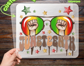 Juneteenth Empowerment DTF Transfer, African American Pride Heat Transfer, Retro Heritage Iron-On Decal for Freedom Day