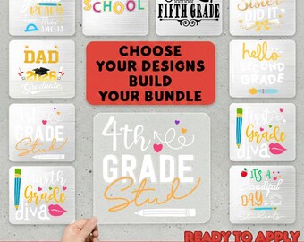 School Grad DTF Transfer, Pre-K Graduation 2026 Heat Transfer, Teacher Student Ready To Press DTF, Back To School Shirt Transfer