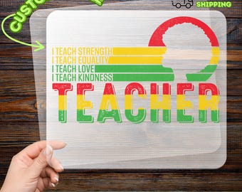 I Am Black Every Month Afrocentric Pride DTF Transfer, Black History Month Heat Transfer, Cultural Identity Iron-On Decal