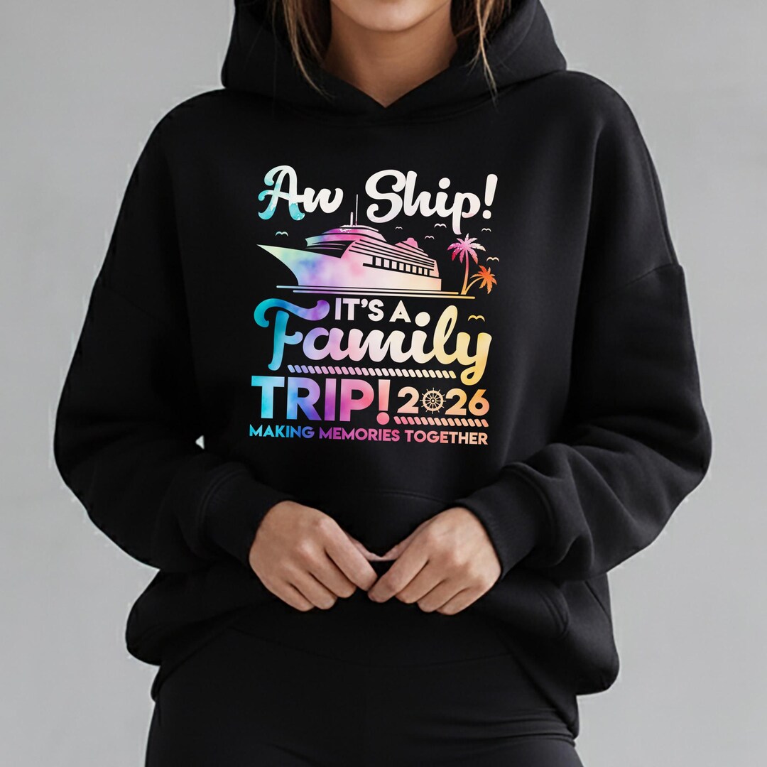 Aw Ship Family Trip 2026 DTF Transfer Decal, Cruise Vacation Heat ...