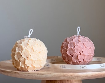 Clover Ball Soy Wax Candle: Handmade Decorative Candle