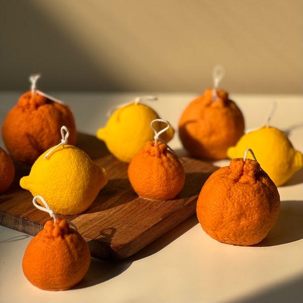 Lemon Shaped Birthday Candles Etsy