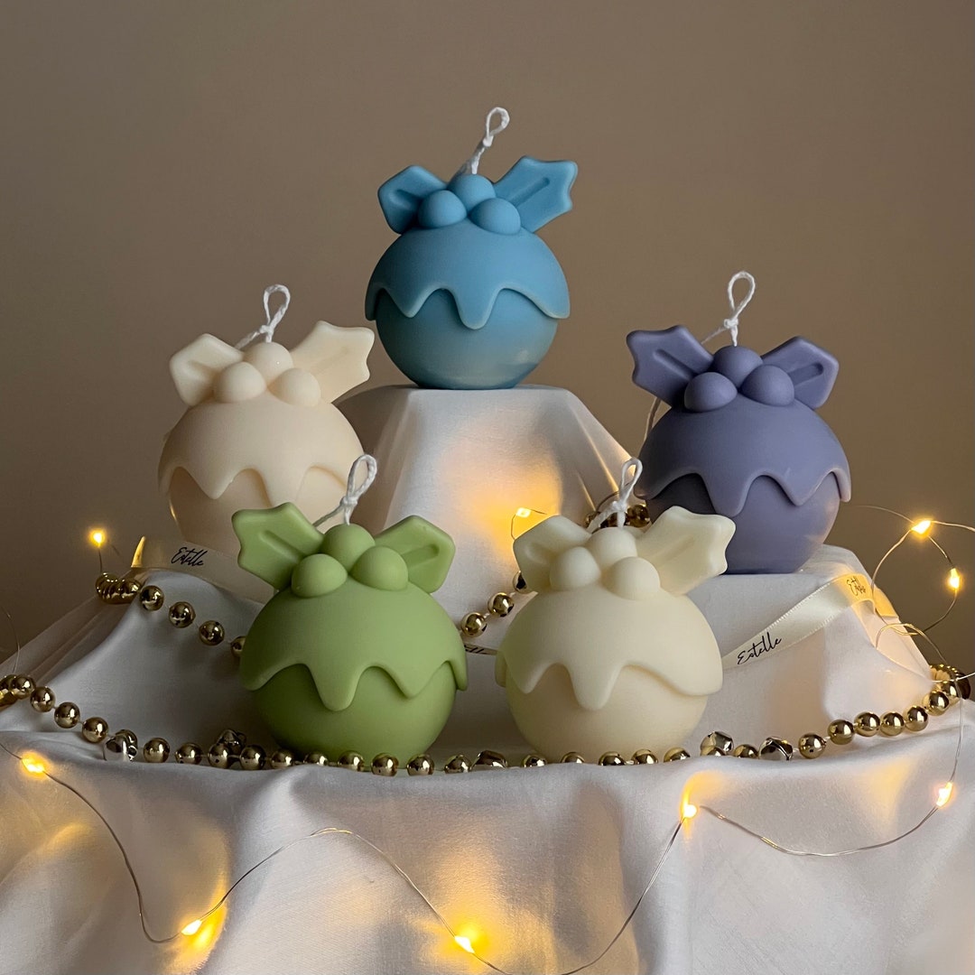 Handmade Christmas Bauble Soy Candle: Holiday Home Decor - Etsy
