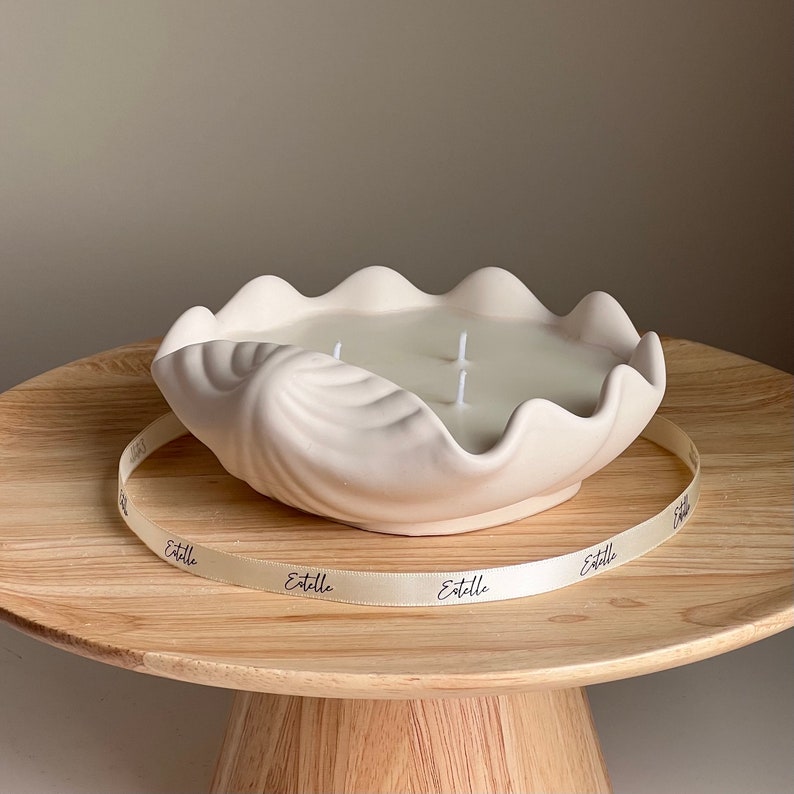 EstelleStudioCA Clam Shell Soy Wax Candle