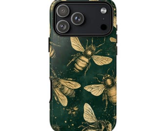 Vintage Gold Bees Phone Case | Tough Case