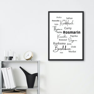 Cooking Spices Poster/Mural/Wall Art