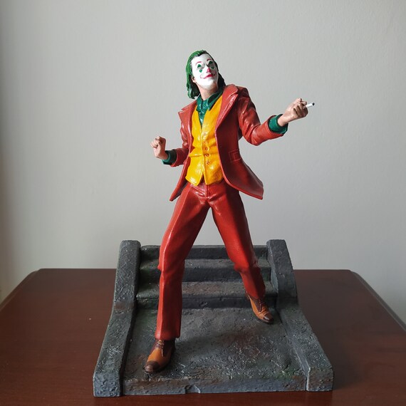 Joker Figure 25 Cm Joaquin Phoenix Joker Joker Stair Etsy