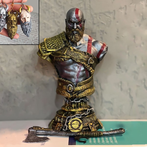 God of War Statue Etsy