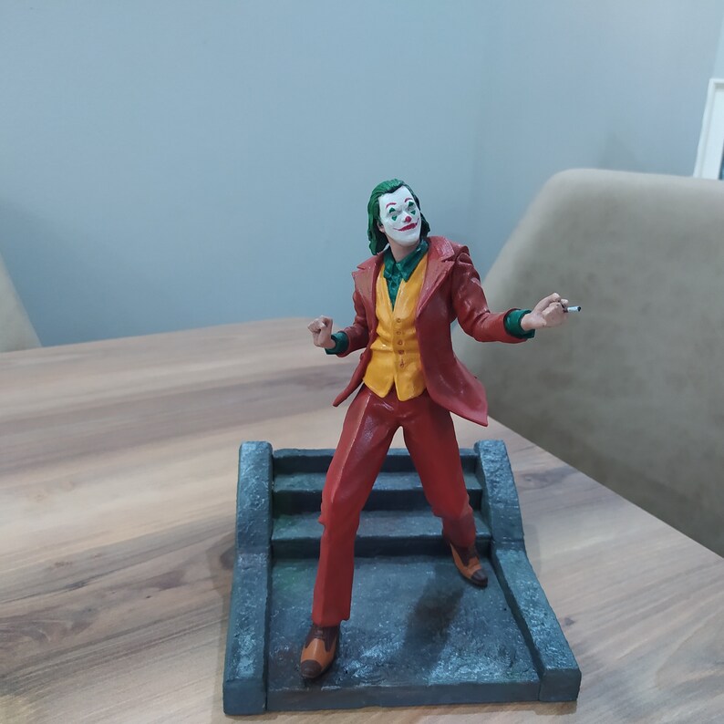 Joker Figure 25 Cm Joaquin Phoenix Joker Joker Stair Dance I Custom Action Figure Gift Etsy