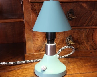 Lampe de bureau turquoise par Szarvasi, époque années 60