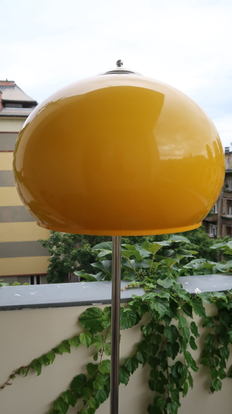 1970s era Starlux Yellow Floor Lamp image 2