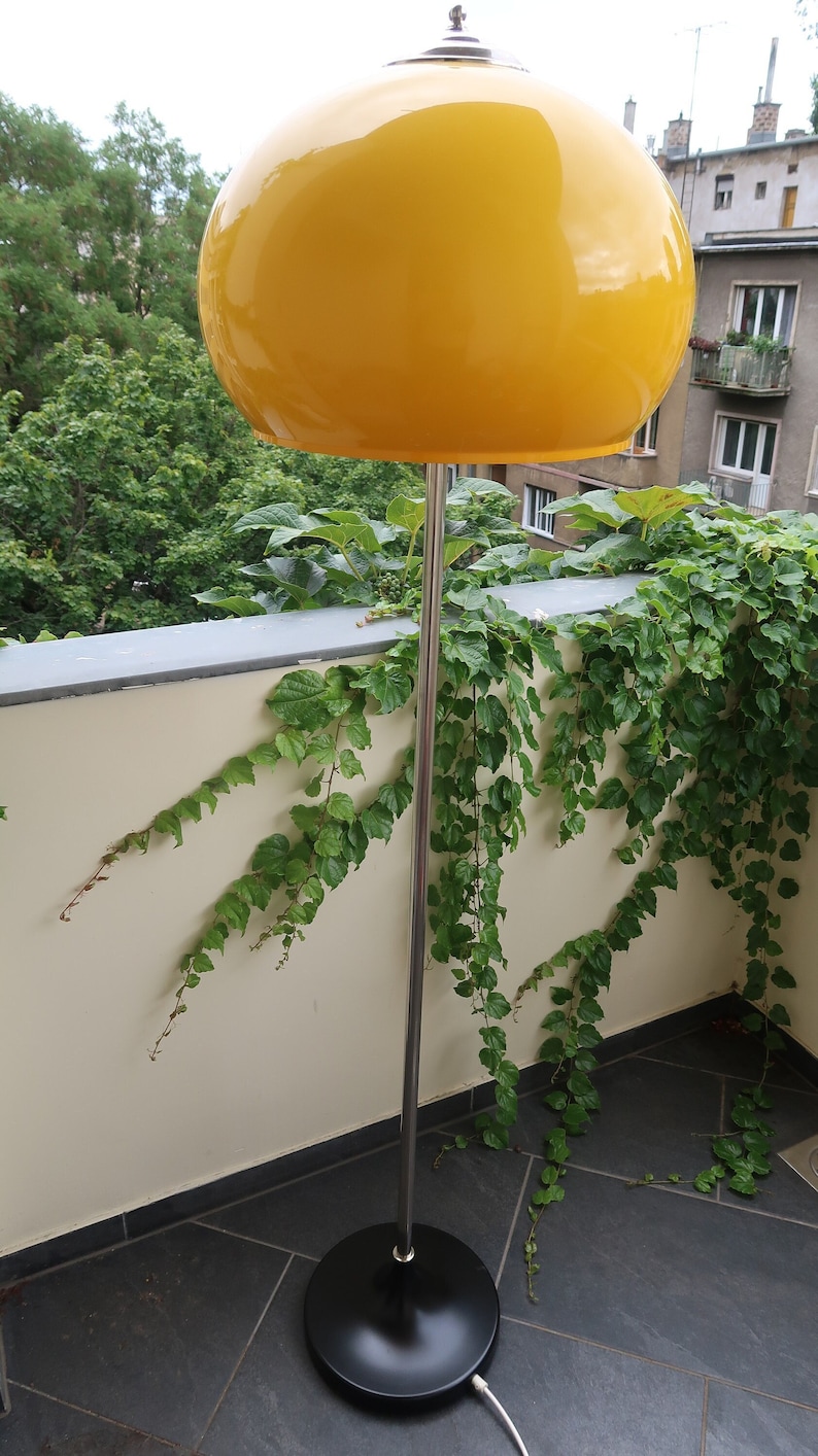 Lampadaire Starlux jaune des années 1970 image 1