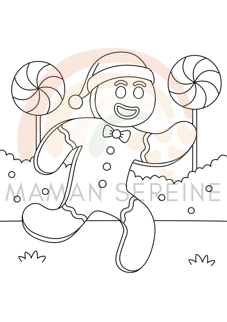 Printable Coloring Book Merry Christmas - Etsy