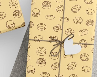 Carta da regalo per pane e pasticceria color giallo burro - Simpatica carta da regalo per fornai, buongustai e compleanni
