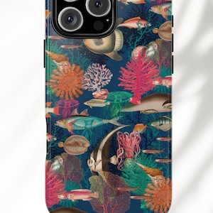 Underwater Coral Reef Phone Case | Vibrant Ocean Life Design for iPhone, Samsung,Google Pixel