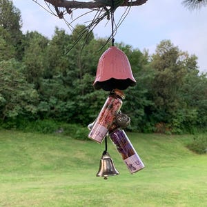 Windspiel, Hexenglocken für Tür, Hängeglocken für Schutz, Witchy Decor Wandkunst, Magick Witchcraft Zubehör, Wicca Geschenke