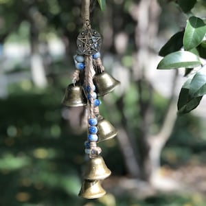 Witch Craft, Pagan Decor, Witches Bell for Door for Protection, Witchy Gifts for Her, Bells Door Hanging, Housewarming Gifts, Ward Gifts